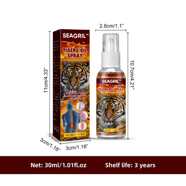 đ„Joint And Bone Theratyđ„SEAGRILâą Tigers Oil Spray SEAGRIL