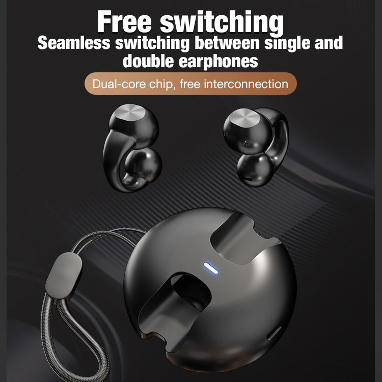 Bluetooth ear clip headphones - Intelligent high-definition noise reduction calls - No damage to the eardrum