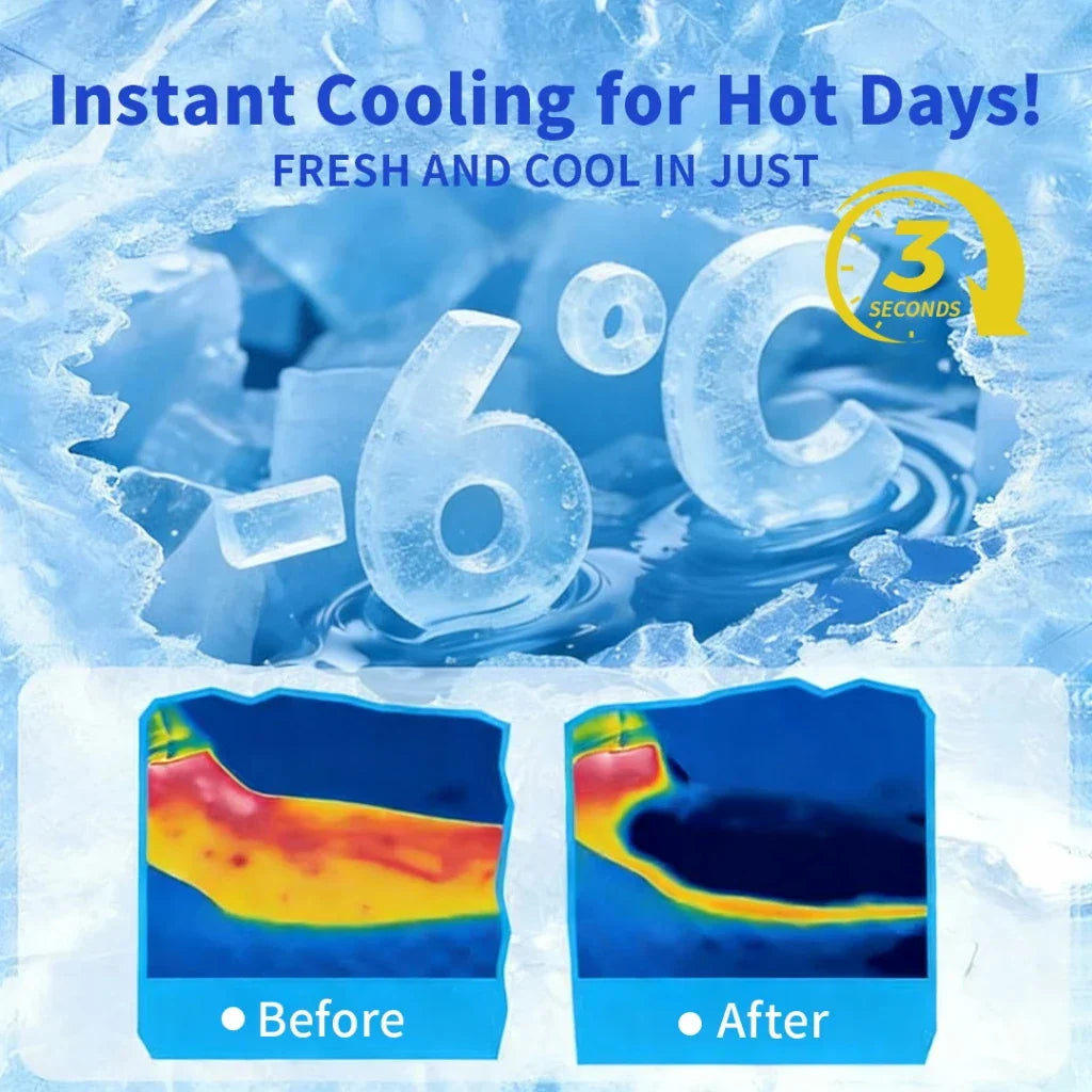 LunaVi Care Ice Cooling Wipes for Instant Heat Relief