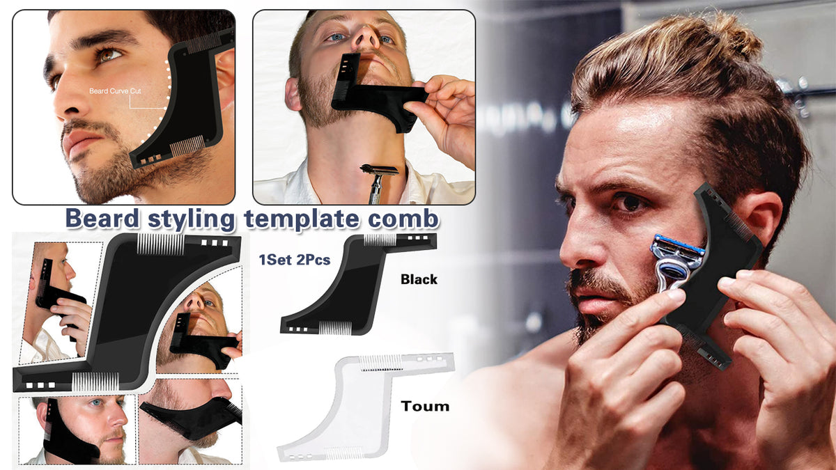 Beard styling template comb