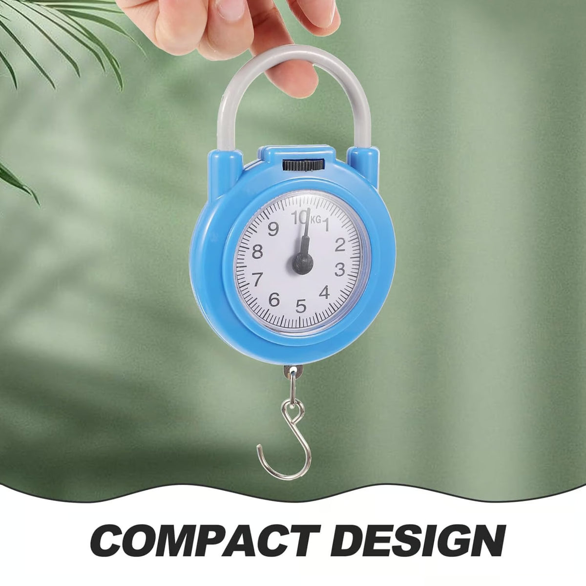10KG Digital Spring Scale Handle Fishing Scale Portable Travel Luggage Weighing Scale with Hook Outdoor Fishing Tools