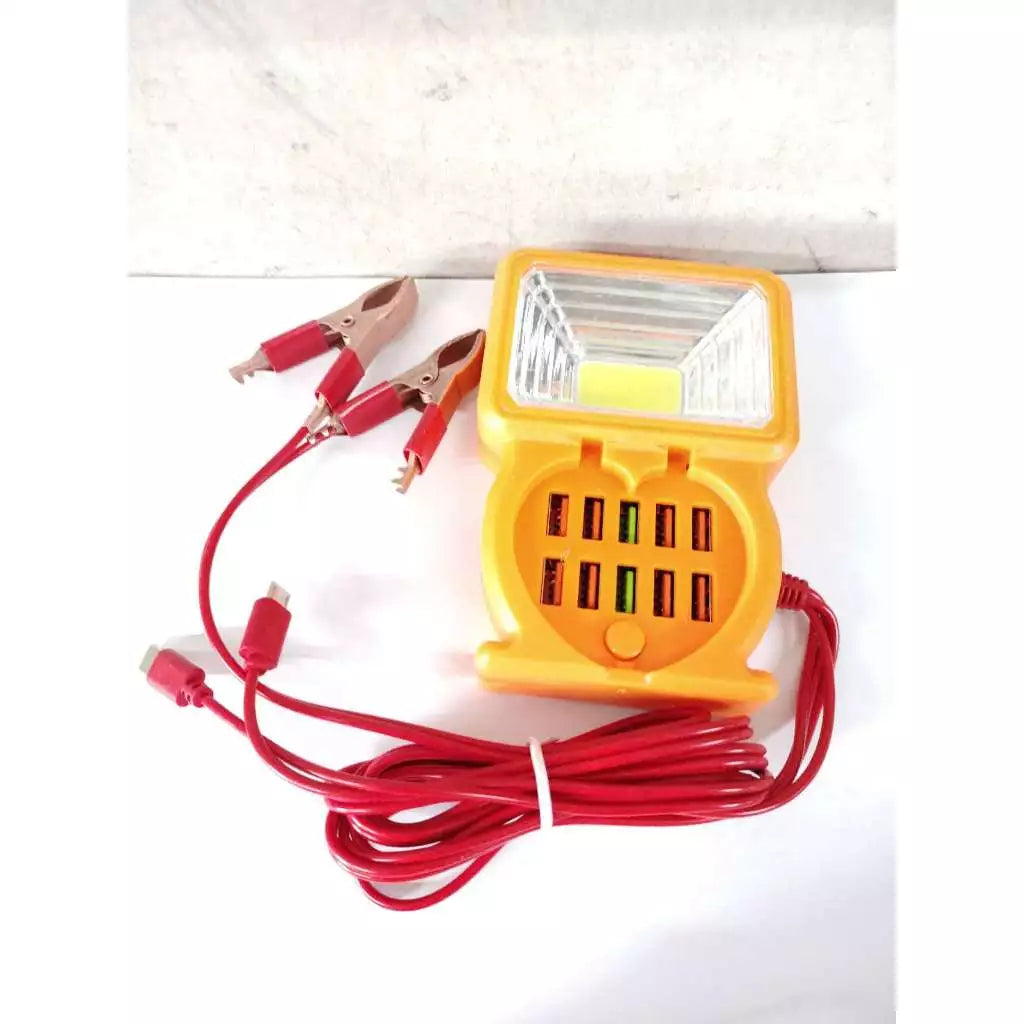 13-in-1 Clamp DC Charger + LED Light