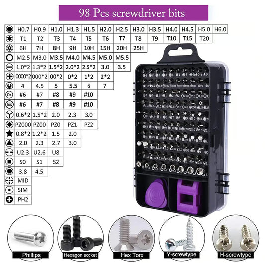 115 in 1 Magnetic Screwdriver Set