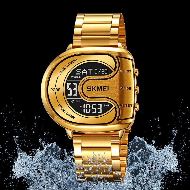 Luxury waterproof multifunctional men's digital watch!