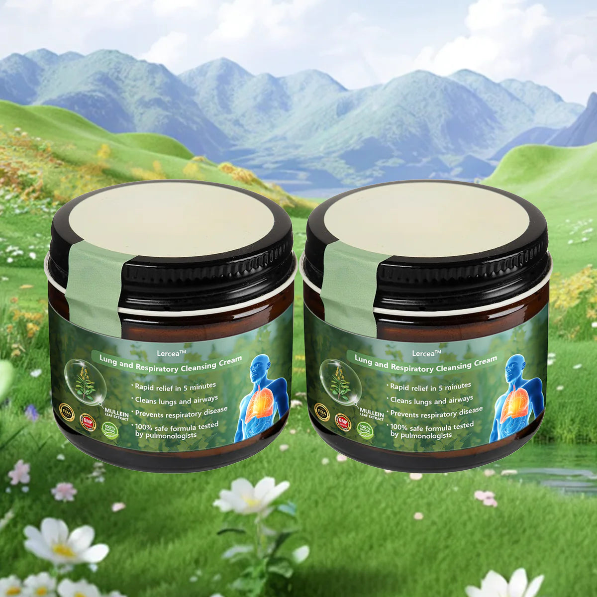 Lercea™ Mullein Lung Cleansing and Restoring Cream