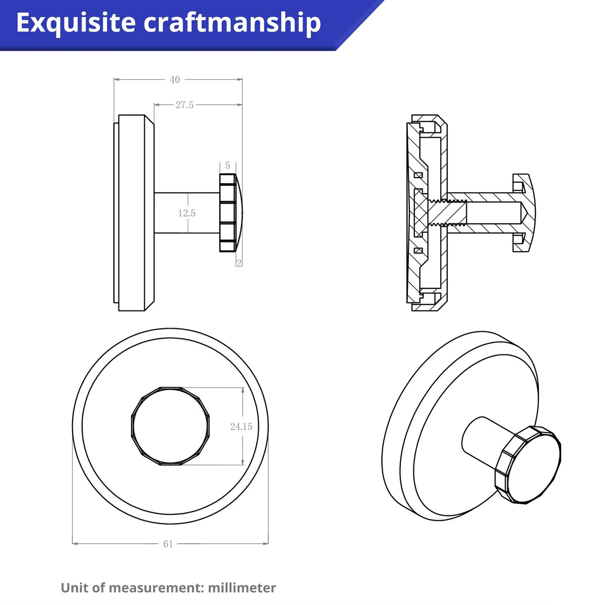 🔥Suction Cup Hooks（2pcs）