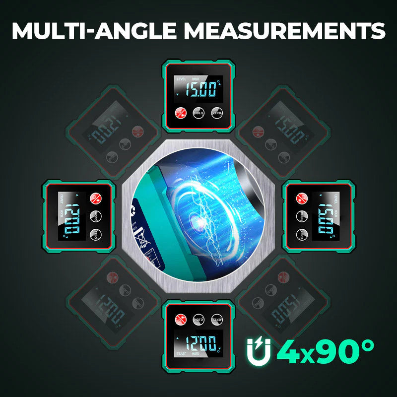 🎁🎁2025 Hot Sale 50% OFF💥Magnetic Digital Angle Finder with Electronic Laser