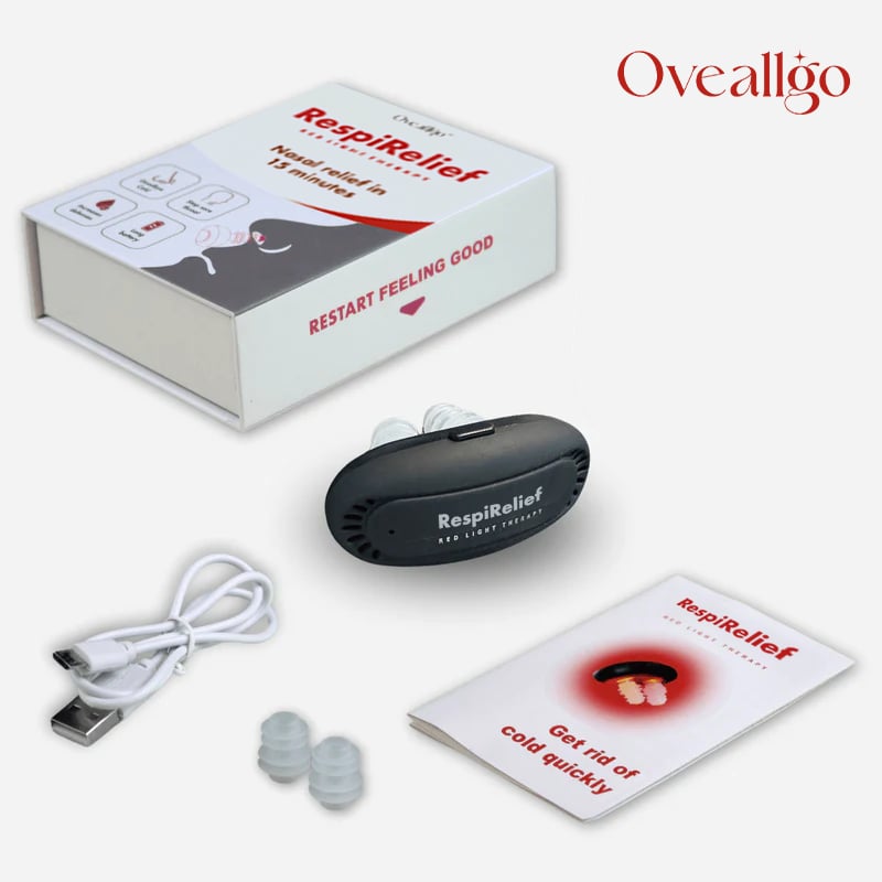 OveallgoTM RespiRelief Red Light Nasal Therapy Instrument