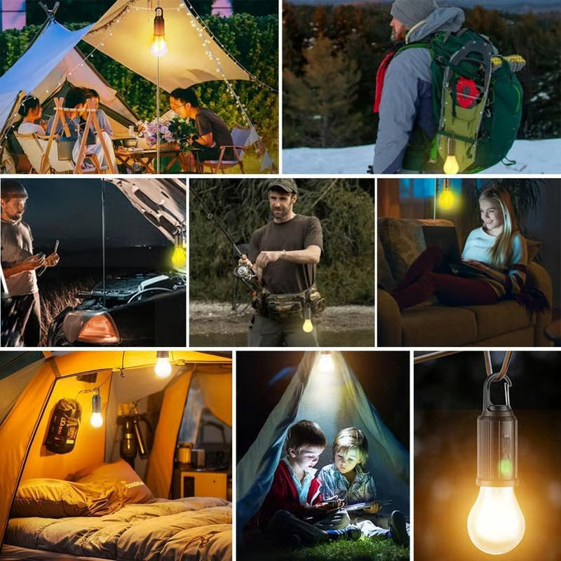 【LAST DAY 49% OFF】🔥Solar Rechargeable Hooked Camping Light