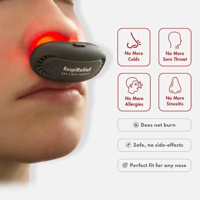 OveallgoTM RespiRelief Red Light Nasal Therapy Instrument