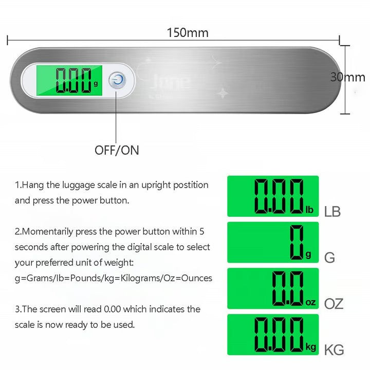 Portable Electronic Hook Scale