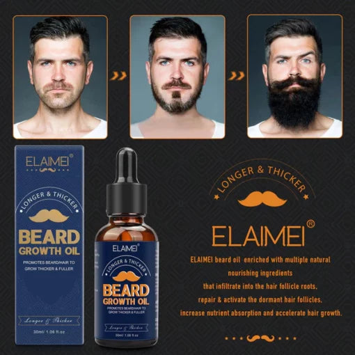 ELAIMEI™ Beard Growth Organic Care Oil