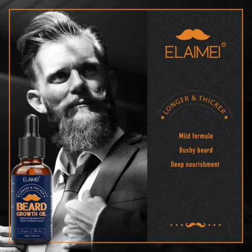ELAIMEI™ Beard Growth Organic Care Oil