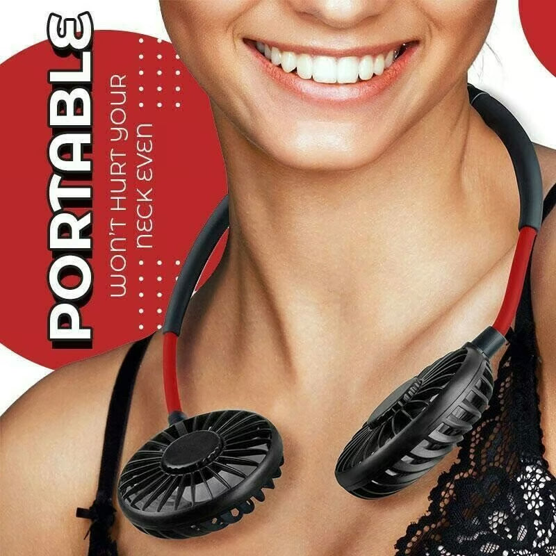 🎁Great Gift in Summer🎁Portable Hanging Neck Fan
