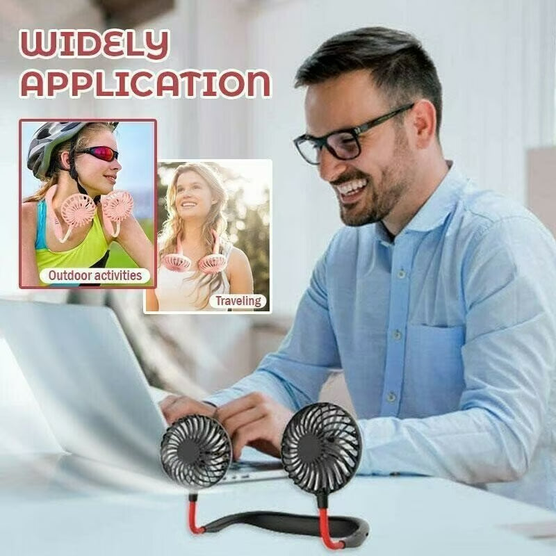 🎁Great Gift in Summer🎁Portable Hanging Neck Fan