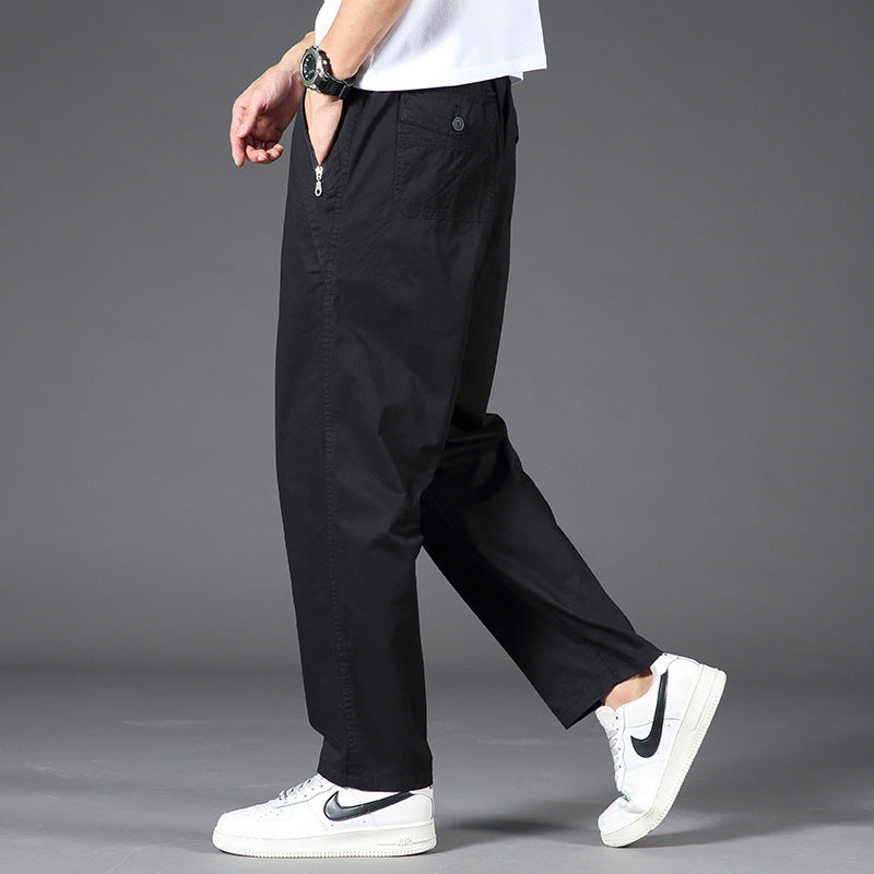 【Hot Sale】2025 Men's Large Size Straight Cargo Pants