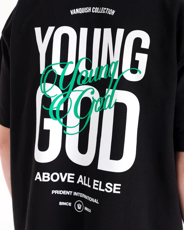 YOUNG GOD T-SHIRT - BLACK