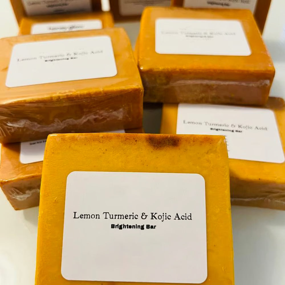 💖Lemon Turmeric and Kojic Acid Skin Brightening Soap
