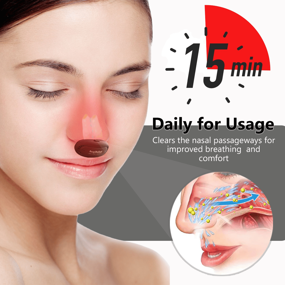 OveallgoTM RespiRelief Red Light Nasal Therapy Instrument