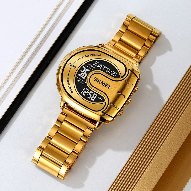 Luxury waterproof multifunctional men's digital watch!