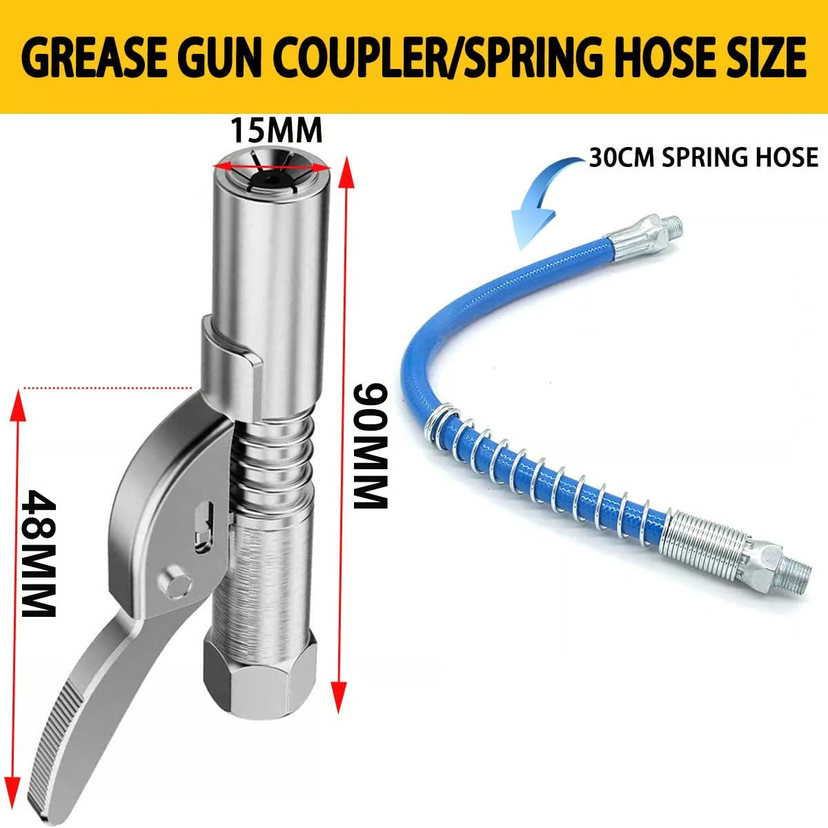 High Pressure Quick Release Grease Coupler