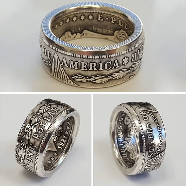 🎁1921 Classic Morgan Dollar Coin Ring