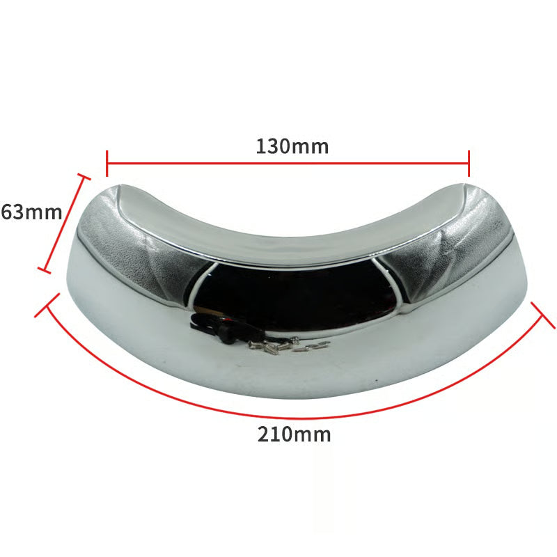 Wide angle parabolic mirror Be aware of the road